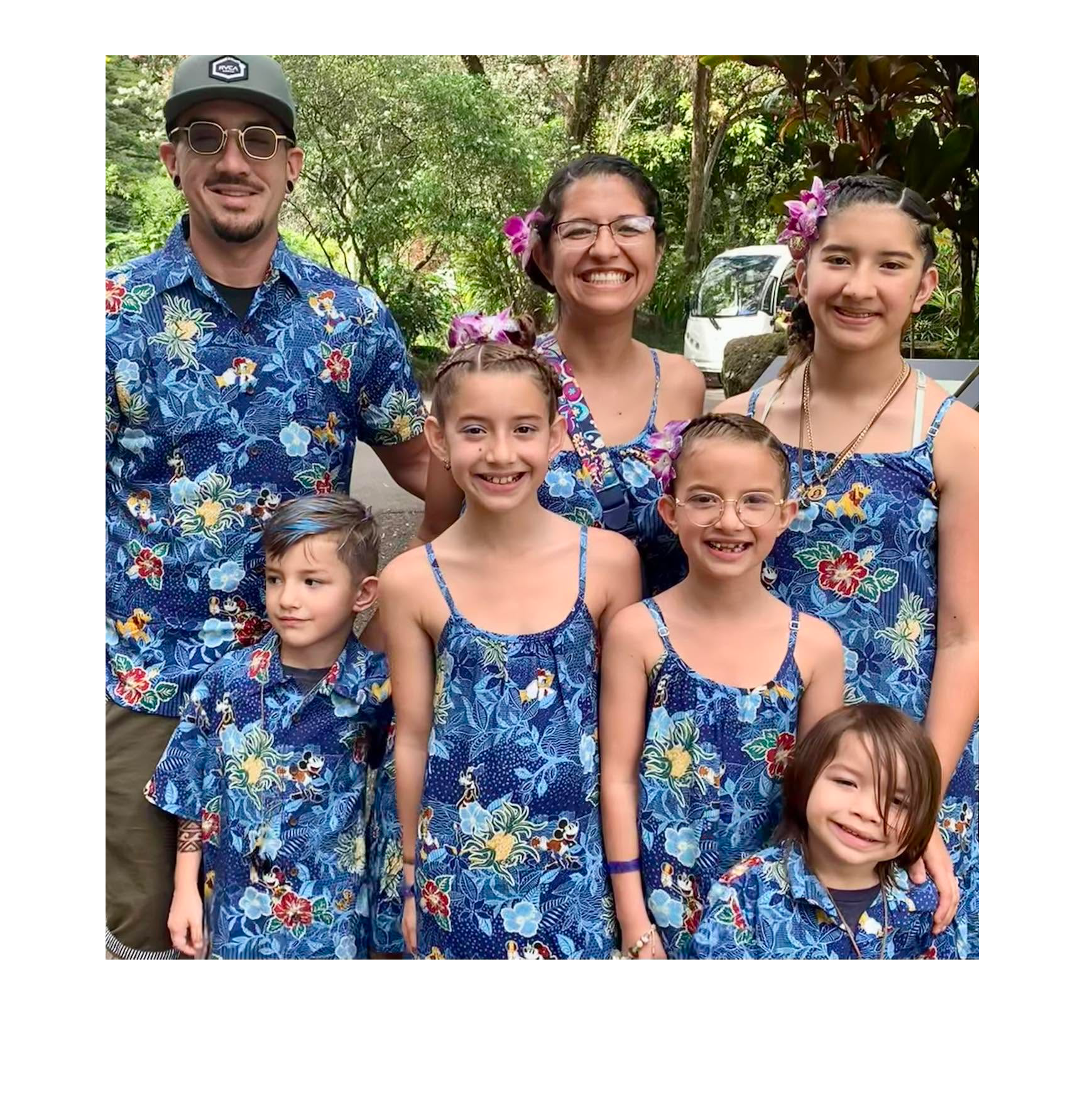 The Arriaga family at the Sydney Opera House